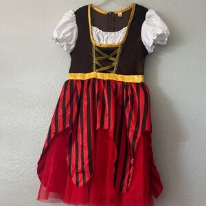 Amazon Kids Pirate Dress Costume - Red, Black, and Yellow